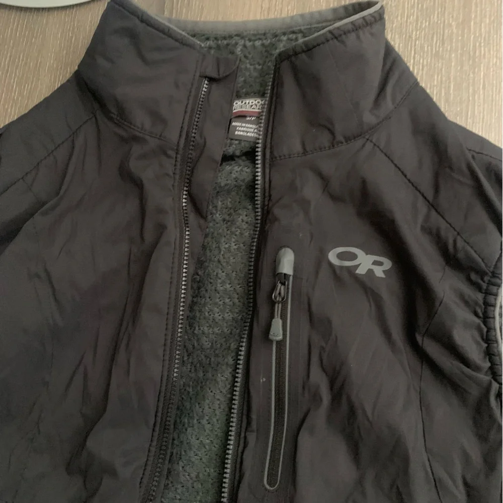 Outdoor Research Ascendant Vest S Black Fleece Wind Water Resistant Insulated